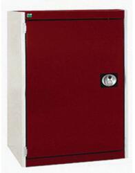 bott Műhelyszekrény Bott Cubio, 90 x 65 x 65 cm, perforált ajtó, szürke-piros