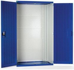 bott Műhelyszekrények perforált panelekkel szerszámtartókhoz/dobozokhoz, 120 x 105 x 65 cm, szürke-kék