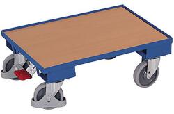 Cordes Szállítóplatform Euro rendszer, 250 kg-ig, 10 mm-es él, 61 x 41, 5 x 23, 5 cm, kék