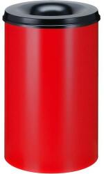 V-Part Tűzálló papírszemetes, 110 l, piros/fekete