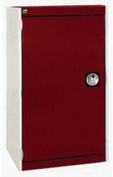 bott Cubio műhelyszekrény, 90 x 52, 5 x 52, 5 cm, perforált ajtó, szürke-piros