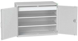 bott Fiókos műhelyszekrény Bott Cubio 160, 100 x 130 x 65 cm, 2 polc, 1 fiók, szürke-szürke