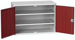 bott Műhelyszekrény polcokkal Bott Verso, 80 x 130 x 55 cm, 2 polc, szürke-piros