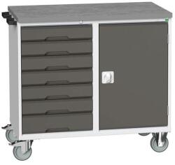 bott Karbantartó fiókos kocsi Bott Verso, 98 x 105 x 60 cm, 7 fiók, szekrény, linóleum, szürke-antracit