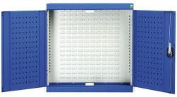 bott Cubio akasztós szekrény, zsalu hátlap, 100 x 105 x 32, 5 cm, szürke-kék