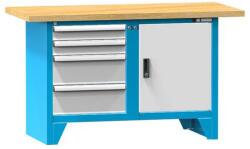 POLAK Hegesztett műhelyasztal Redig, 88 x 150 x 70 cm - manutan - 691 629 Ft