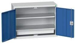 bott Verso fali szekrény, 60 x 80 x 35 cm, 2 polc, 1 polc, szürke-kék