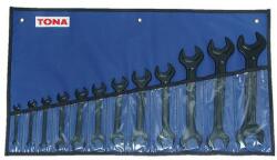 Tona nyílt végű villáskulcs készlet, 12 db-os