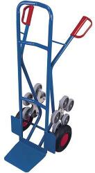 Cordes RU232 lépcsős kocsi, 200 kg-ig, felfújható kerekek, kék