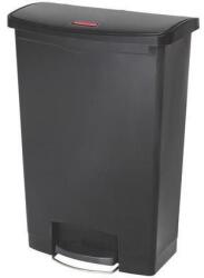 Rubbermaid Front Step műanyag szemetes kosár, 90 l térfogat, fekete