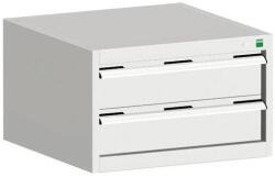 bott Műhely fiókos szekrény Bott Cubio, 40 x 65 x 65 cm, 2 fiókos, szürke-szürke