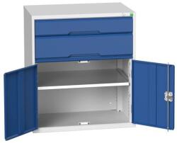 bott Műhely fiókos szekrény Bott Verso, 90 x 80 x 55 cm, 2 fiók, 1 szekrény, szürke-kék