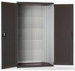 bott Műhelyszekrények perforált panelekkel doboz/doboztartókhoz, 120 x 105 x 65 cm, szürke-antracit