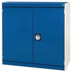 bott Műhely fiókos szekrény Bott Cubio, 80 x 80 x 52, 5 cm, 1 szekrény, szürke-kék