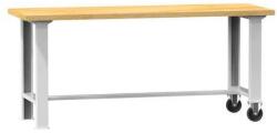 POLAK Mobil műhelyasztal MPS4-815, 1500 x 800 x 880 mm, BÜKK, szürke