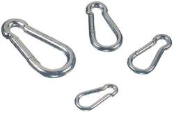Godet horganyzott acél karabiner, hossza 40 mm