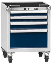 POLAK Műhelykocsi ZAM59-2, 27x27D, 578 x 600 x 785 mm, szürke-sötétkék