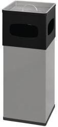 VEPA BINS Alumínium hamutartó, 50 l, alumínium, szürke, fekete fedéllel
