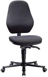 Bimossa Munkalaboratóriumi szék Bimos Basic 9134 kerekekkel, lábtartó nélkül, tartós érintkező, szövet, magas háttámla, fekete