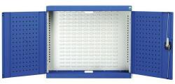 bott Cubio akasztós szekrény dobozokkal és perforált panelekkel szerszámokhoz, 70 x 80 x 32, 5 cm, 23 doboz, szürke-kék