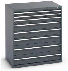 bott Műhely fiókos szekrény Bott Cubio 200, 120 x 105 x 75 cm, 8 fiókos, antracit-antracit