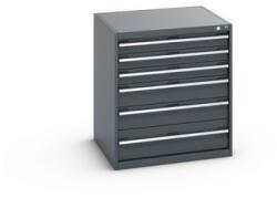 bott Műhely fiókos szekrény Bott Cubio 200, 90 x 80 x 75 cm, 6 fiókos, antracit-antracit
