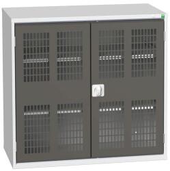 bott Műhelyszekrény polcokkal Bott Verso, drótajtó, 100 x 105 x 55 cm, 2 polc, szürke-antracit