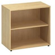 Alfa Office Alfa 500 alacsony, széles szekrény, 74, 2 x 80 x 45 cm, nyitott, vadkörte mintázat