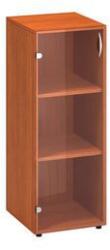 Alfa Office Alfa 500 közepes, keskeny szekrény, 106, 3 x 40 x 45, 8 cm, Üvegajtóval - balos kivitel, cseresznye mintázat