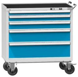 POLAK Műhelykocsi ZCM84-1, 54x27D, 1037 x 600 x 1105 mm, szürkéskék