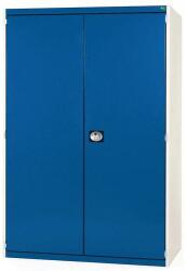 bott Műhelyszekrény Bott Cubio 160, 200 x 130 x 52, 5 cm, perforált ajtó, szürke-kék