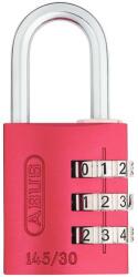 Abus 145 számzáras lakat, 3 számjegyű, kengyel 5 mm, piros