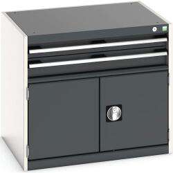 bott Műhely fiókos szekrény Bott Cubio, 70 x 80 x 65 cm, 2 fiók, 1 szekrény, szürke-antracit