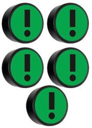 Smit Visual Smit Vizuális felkiáltójel kerek mágnes, zöld