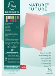 Exacompta papír irattáblák, 250 db, kék