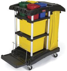 Rubbermaid Takarítókocsi mikroszálas tisztítóeszközökhöz, fekete