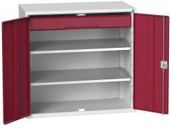 bott Fiókos műhelyszekrény Bott Verso, 100 x 105 x 55 cm, 2 polc, 1 fiók, szürke-piros