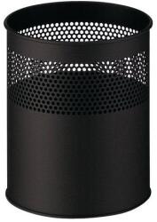 VEPA BINS PERFORÁLT FÉM SZEMETES 15 L, FEKETE