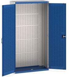 bott Műhelyszekrények perforált panelekkel doboz/doboztartókhoz, 200 x 105 x 52, 5 cm, szürke-kék