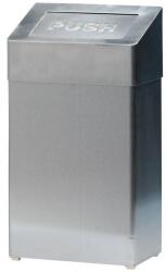 VEPA BINS Billenőfedeles szemetes, rozsdamentes acél, 50 l