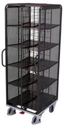 Variofit Irattartó kocsi, 500 kg-ig, 69 x 86 x 201, 5 cm, szürke