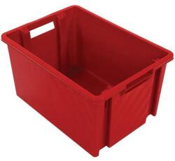 Novap Egymásra rakható műanyag doboz, piros, 18 l
