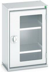 bott Műhelyszekrény átlátszó ajtókkal Bott Verso, 80 x 52, 5 x 35 cm, 2 polccal, szürke-szürke