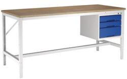 bott Verso állítható magasságú munkaasztal, multiplex, 3 fiók, 150 cm széles