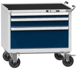 POLAK Műhelykocsi ZKM59-1, 45x36D, 884 x 753 x 855 mm, szürke-sötétkék