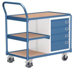Cordes Műhelykocsi polccal és 4 fiókkal, 101 x 112, 5 x 62, 5 cm, kék