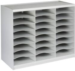 PAPERFLOW Rekeszes irattároló modul, 24 rekesz, szÜrke