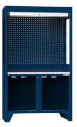 POLAK Vizsgáló munkaállomás, 1200 x 600 x 2030 mm, sötétkék