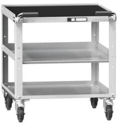 POLAK Műhelykocsi ZB, 810 x 731 x 753 mm, 3 polc, szürke