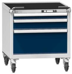 POLAK Műhelykocsi ZBM59-1, 36x36D, 731 x 753 x 810 mm, szürke-sötétkék